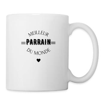 meilleur parrain du monde - Mug blanc - blanc - Droite