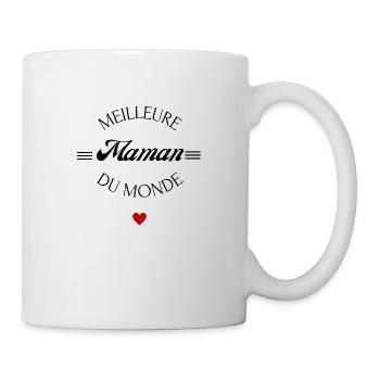 meilleure maman du monde - Mug blanc - blanc - Droite