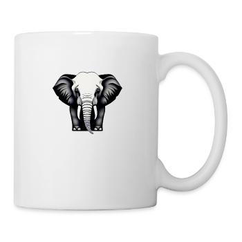 Little Elephant Cartoon Cute Adventure 17 - Mug - white - Right