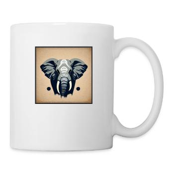 Kleiner Elefant Cartoon niedlich Liebe Abenteuer 9 - Tasse - Weiß - Rechts