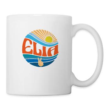 Elia Shirt Vintage Sunset Elia Groovy Tie Dye - Mug - white - Right