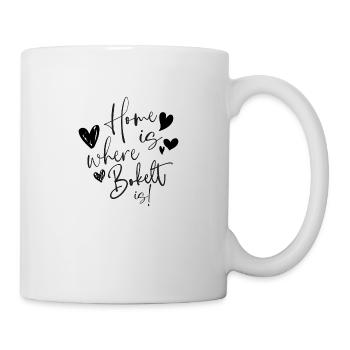 HOME IS WHERE BOKELT IS - Tasse - Weiß - Rechts