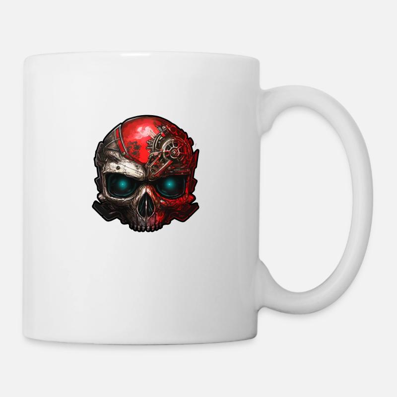 Skull head serie #001 - Mug - white