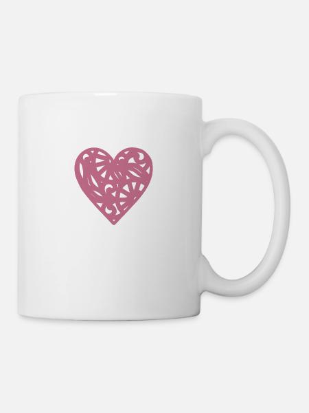 Cœur - Mug blanc - blanc