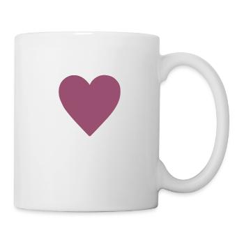 Herz - Tasse - Weiß - Rechts