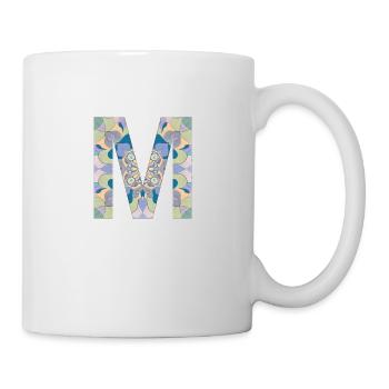 Letter M in mandala - Mug - white - Right