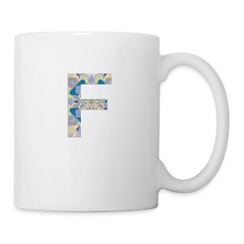 Letter F in mandala - Mug - white - Right