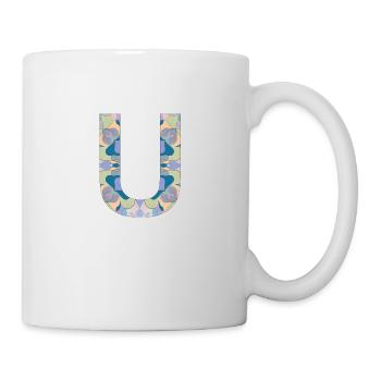 Letter U in mandala - Mug - white - Right
