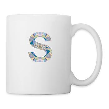 Lettre S en mandala - Mug blanc - blanc - Droite
