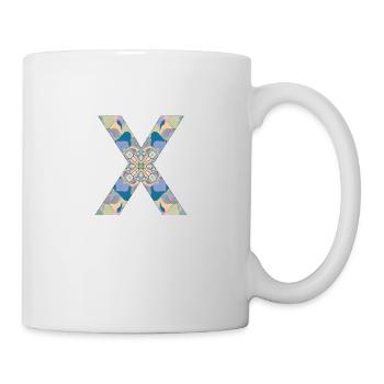 Letter X in mandala - Mug - white - Right