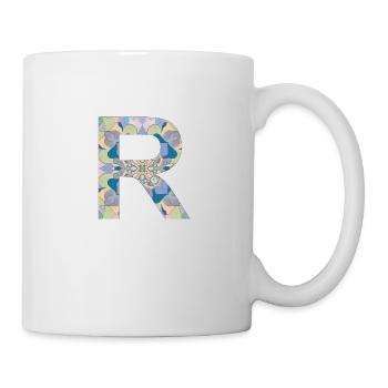 Lettre R en mandala - Mug blanc - blanc - Droite