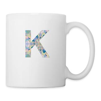 Letter K in mandala - Mug - white - Right