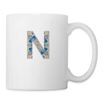 Letter N in mandala - Mug - white - Right
