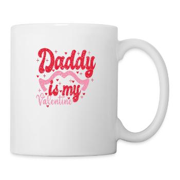 Papa est mon Valentin - Mug blanc - blanc - Droite