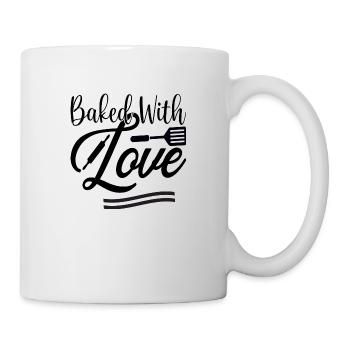 Baked with Love - Tasse - Weiß - Rechts
