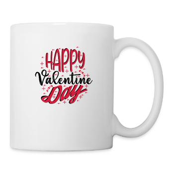 Happy Valentine Day - Tasse - Weiß - Rechts