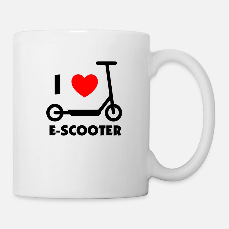 E-Scooter E-Roller Scooter - Mug blanc - blanc
