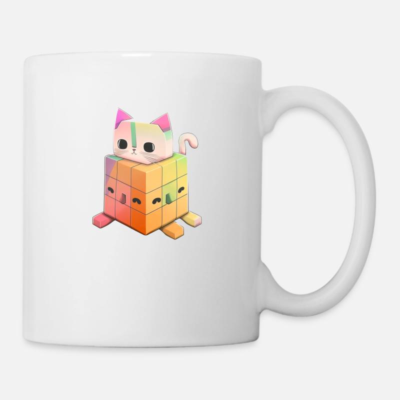 Chat KAWAII - Mug blanc - blanc