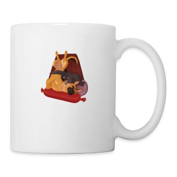 Dodo sur le dos - Mug blanc - blanc - Droite