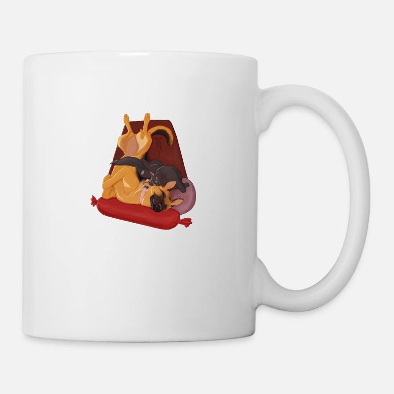 Dodo sur le dos - Mug blanc - blanc