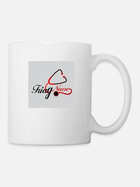 Conception de t-shirt infirmière - Mug blanc - blanc