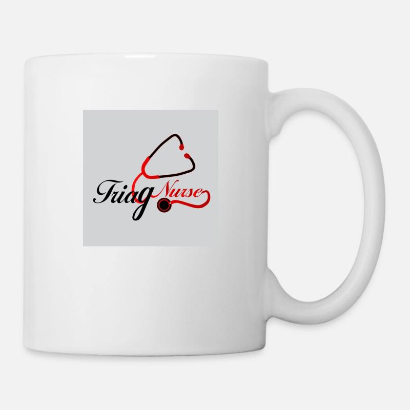 Conception de t-shirt infirmière - Mug blanc - blanc