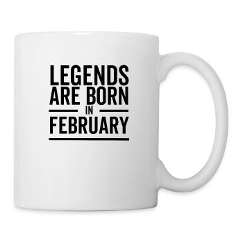 Legends Are Born in February - Mug - white - Right
