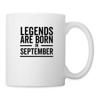 Legends Are Born in September - Mug - white - Right