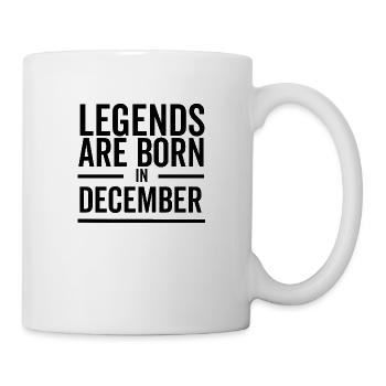 Legends Are Born in December - Mug - white - Right