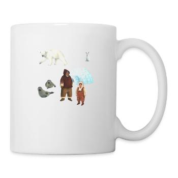Eskimofamilie - Tasse - Weiß - Rechts