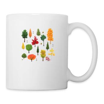 Bäume - Tasse - Weiß - Rechts