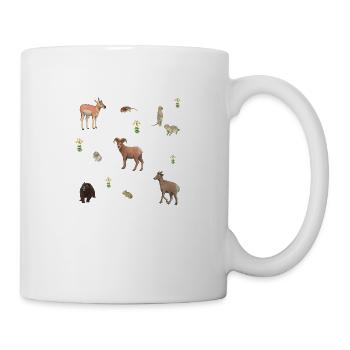 Animals in the mountains - Mug - white - Right