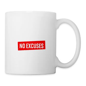 No Fear No Limits No Excuses - Tasse - Weiß - Rechts