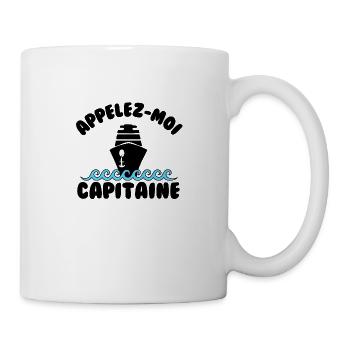 Appelez moi capitaine - Mug blanc - blanc - Droite