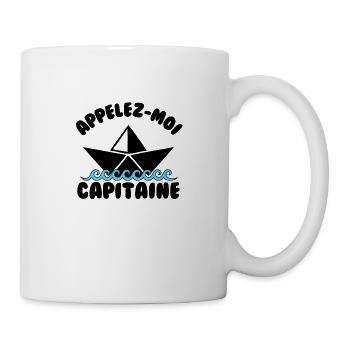 Appelez moi capitaine - Mug blanc - blanc - Droite