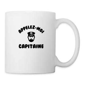 Appelez moi capitaine - Mug blanc - blanc - Droite
