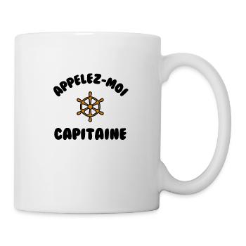 Appelez moi capitaine - Mug blanc - blanc - Droite
