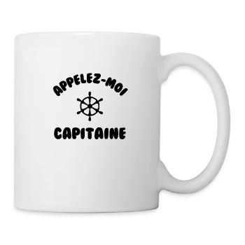 Appelez moi capitaine - Mug blanc - blanc - Droite