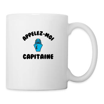 Appelez moi capitaine - Mug blanc - blanc - Droite