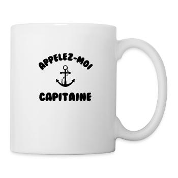 Appelez moi capitaine - Mug blanc - blanc - Droite