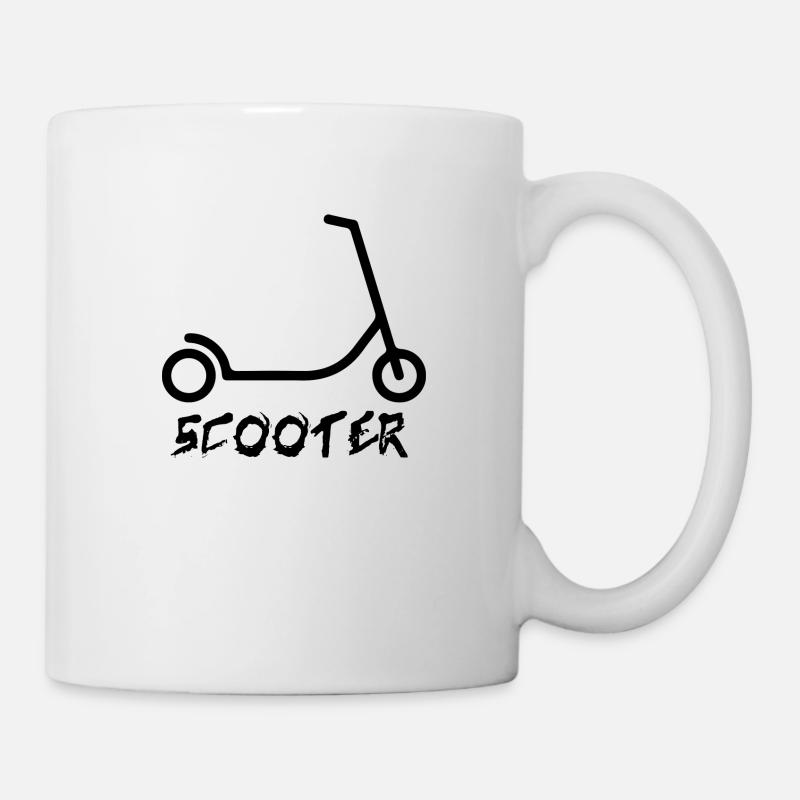 E-Scooter E-Roller Scooter - Tasse - Weiß