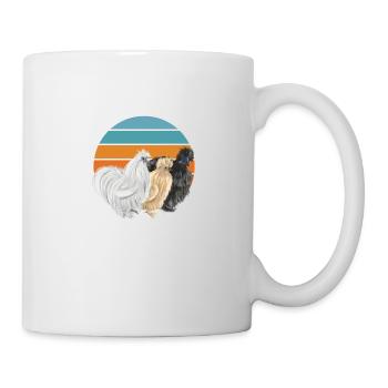 Seidenhühner Großfamilie Seidenhuhn Züchterin - Tasse - Weiß - Rechts