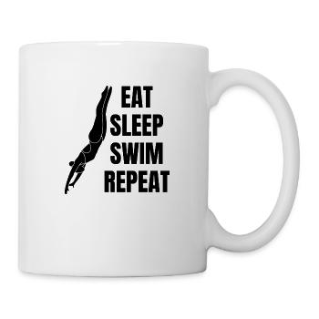 Swimming Club Woman Swimming Swimmer Swimmer - Mug - white - Right