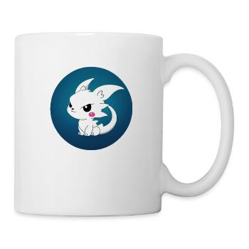 Cartoon Drache Feuer Fantasie Comic Drachen 5 - Tasse - Weiß - Rechts