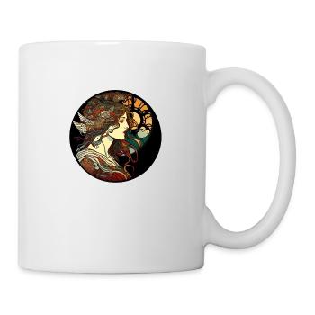 Mystischer Frauen-Jugendstil-Weg - Tasse - Weiß - Rechts