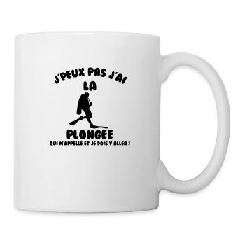 J’peux pas j’ai plongée - Mug blanc - blanc - Droite