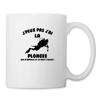 J’peux pas j’ai plongée - Mug blanc - blanc - Droite