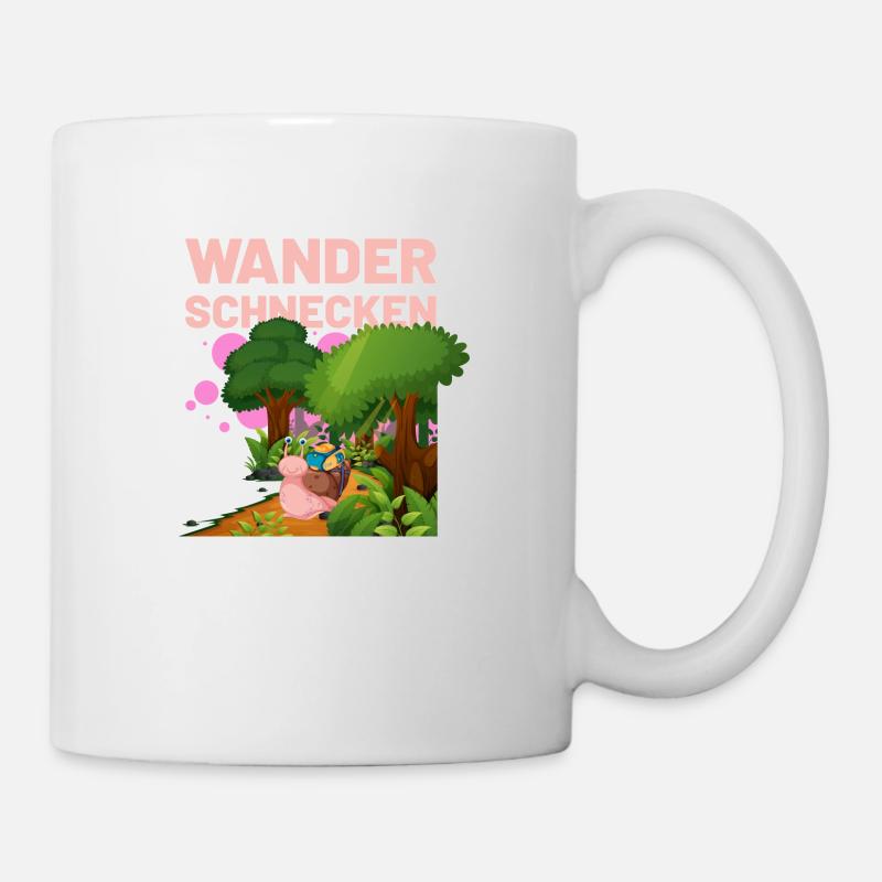 die Wanderschnecken - Tasse - Weiß