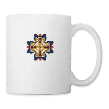 Kreuz - Tasse - Weiß - Rechts