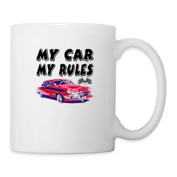 Voiture - Mug blanc - blanc - Droite